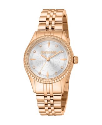 Women's Quartz Rose Gold Stainless Steel Bracelet Watch