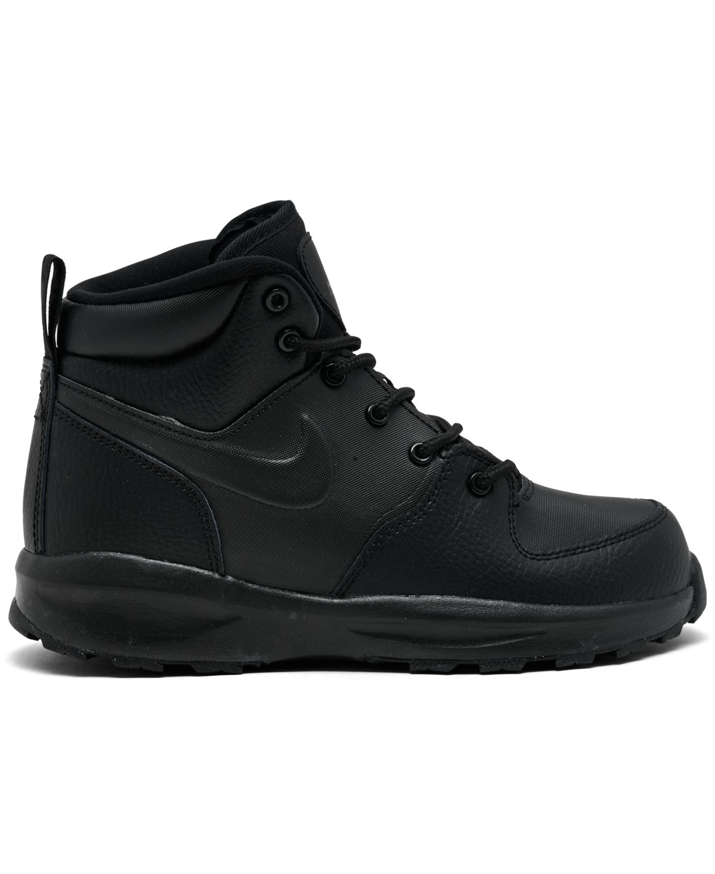 Детские ботинки Nike Manoa 17 Leather, цвет: Чёрный — фото 7