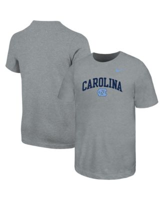 Big Boys' and Girls' Heather Gray North Carolina Tar Heels Arched Name Drop T-Shirt