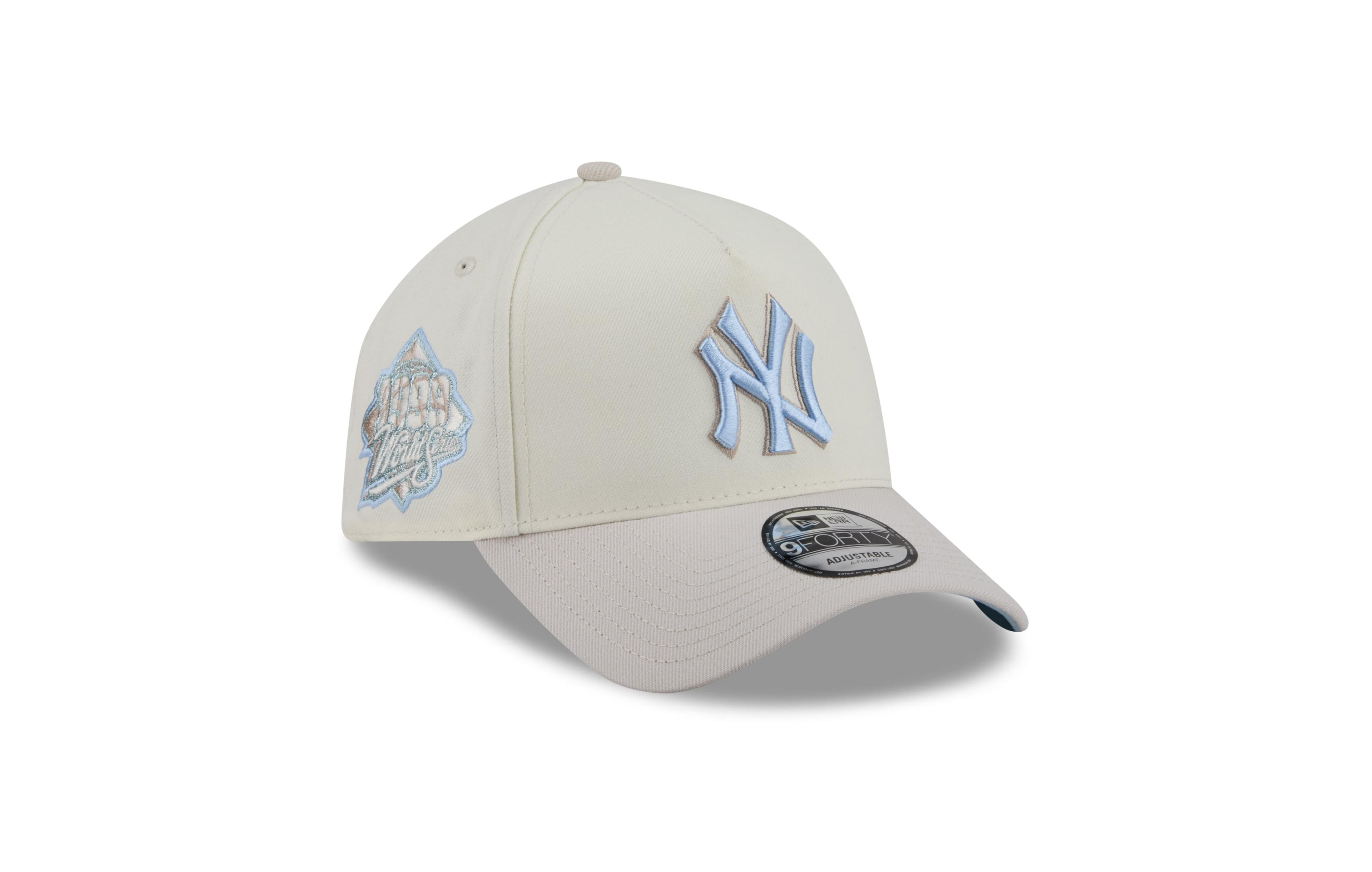 New Era Men's Natural New York Yankees Crisp Equinox World Series 9FORTY A-Frame Adjustable Hat
