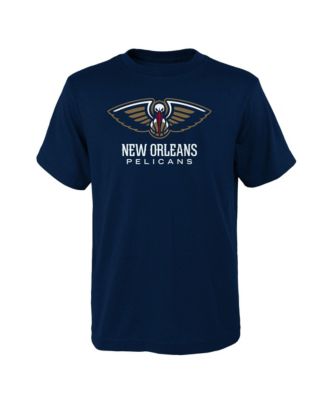 Big Boys' and Girls' Navy New Orleans Pelicans Primary Logo T-Shirt