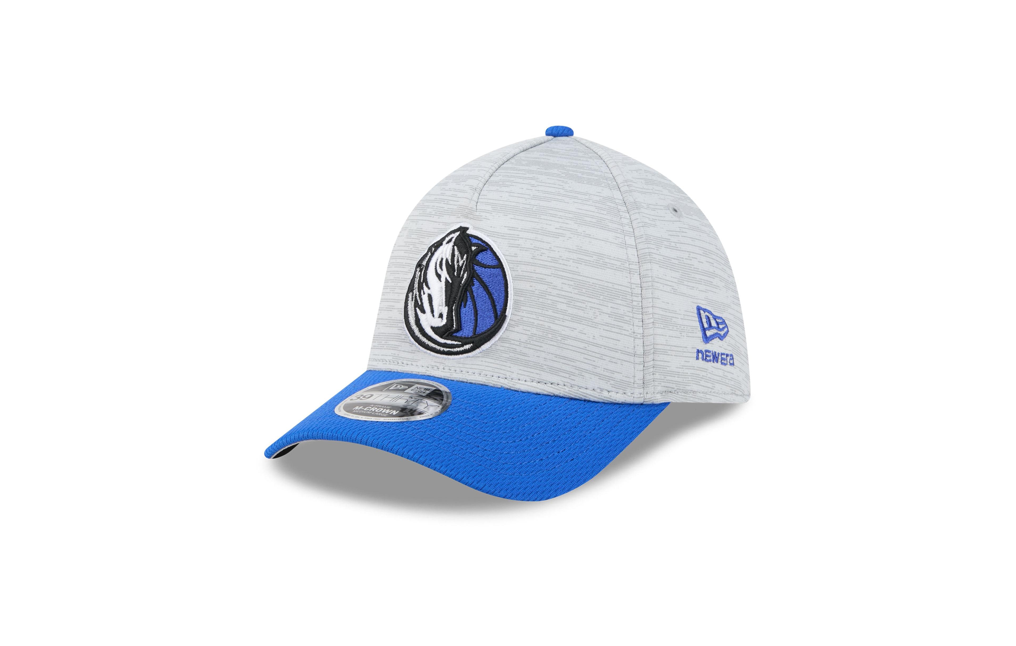 New Era Men's Gray Dallas Mavericks 39THIRTY M-Crown Tech Stretch Hat