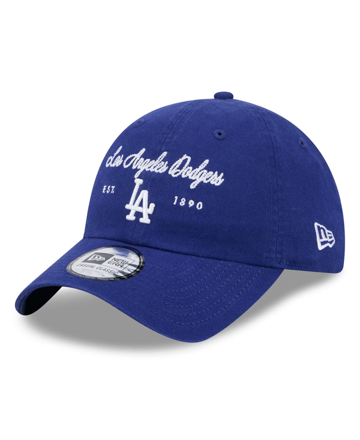 New Era Women's Royal Los Angeles Dodgers Script Casual Classic Adjustable Hat - Royal