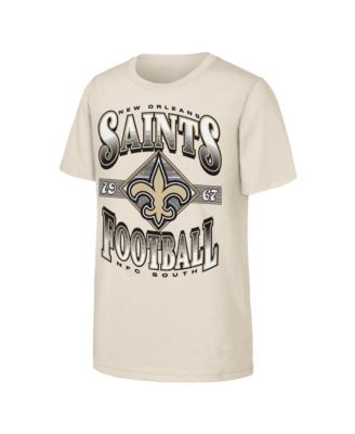 Big Boys' and Girls' Natural New Orleans Saints NFL Of Days Past T-Shirt