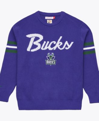 Men's Purple Milwaukee Bucks Head Coach Sweater