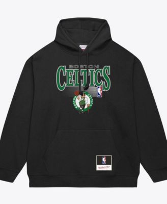Men's Black Boston Celtics Team Name Stack Logo Hoodie
