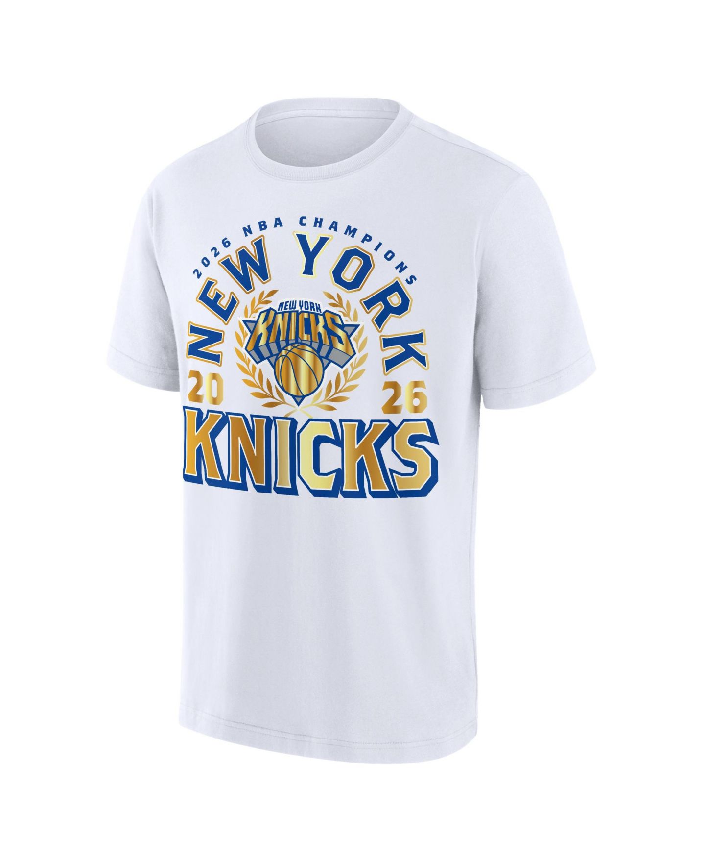 Мужская футболка Fanatics White New York Knicks 2026 Banner Makers Roster — фото 2