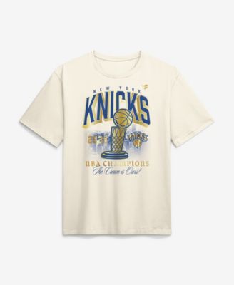 Men's Cream New York Knicks 2026 Champions The Crown is Ours T-Shirt