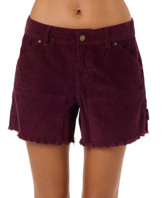 Women's Harlyn Low-Rise Utility Cotton Corduroy Shorts, 4" Inseam