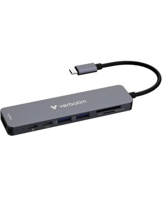 Essentials 7-Port USB 3.2 Gen 1 Multiport Hub with 100W Power Delivery for USB-C Devices