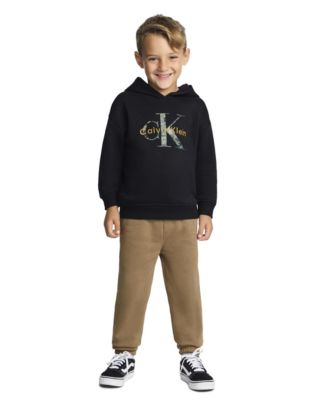 Toddler Boys' 2T-4T Fleece Long-Sleeve Hoodie and Jogger, 2-Piece Set