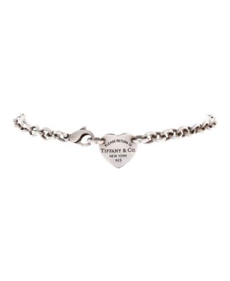 Pre-Owned Tiffany and Co Return To Tiffany Heart Tag Choker Necklace
