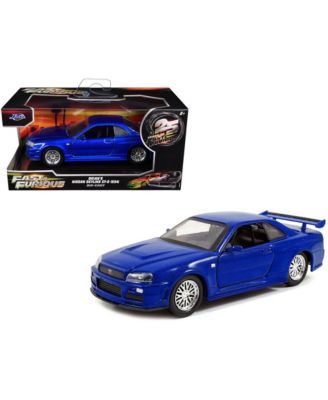 1/32 Scale Fast and Furious Brian's Nissan Skyline GT-R (R34) Diecast Model Car
