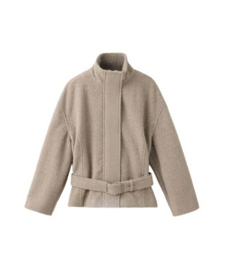 Women's Funnel Neck Belted Coat