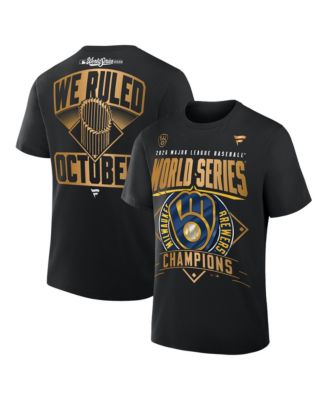 Men's Black Milwaukee Brewers 2026 World Series Champions Authentic Locker Room T-Shirt