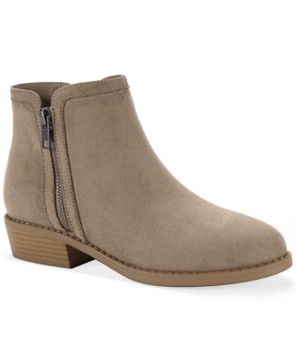 Women's Tacee Zip Bootie Block Heel Ankle Booties