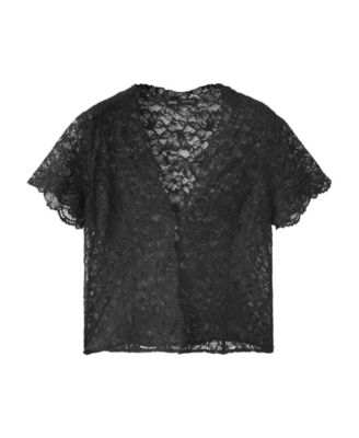 Women's Short-Sleeved Lace Top