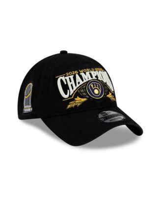 Men's Black Milwaukee Brewers 2026 World Series Champions Locker Room 9TWENTY Adjustable Hat