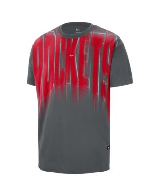 Men's Gray Houston Rockets 2026 Game Theather Anthem T-shirt