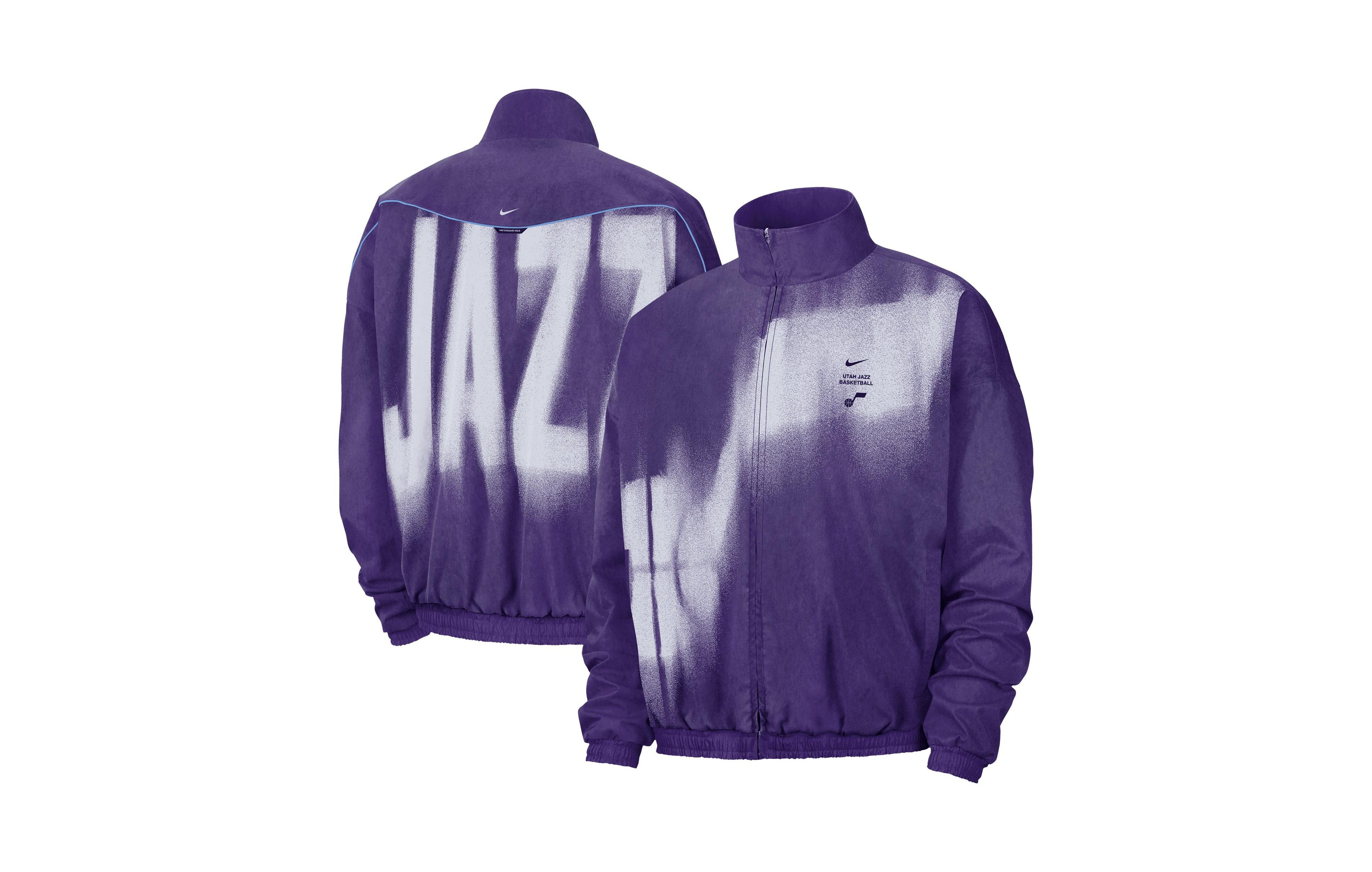 Nike Men's Purple, Blue Utah Jazz 2026 Game Theather Loud On Court Anthem Jacket