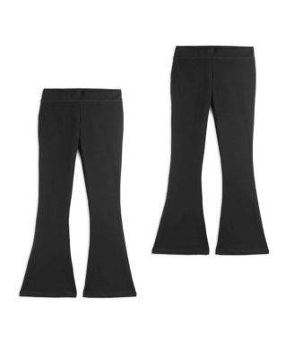 Girls XS - XXL Flared Leggings 2 Pack