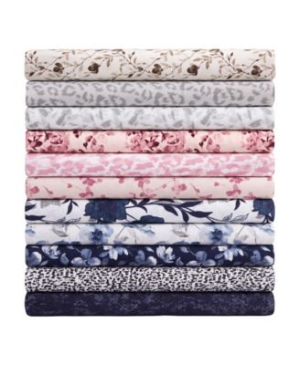 Elegant Floral Microfiber Sheet Sets with Extra Pillowcases