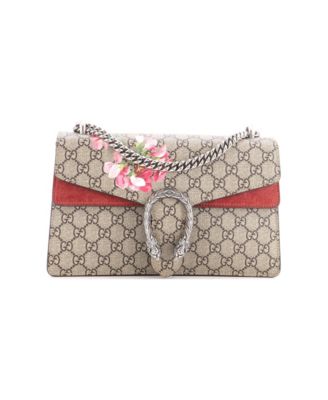 Small Dionysus Bag Blooms Print GG Coated Canvas