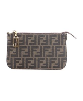 Baguette Pouch with Chain Zucca Canvas