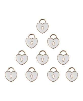 10 Pieces 11x13mm Heart Locket Sweet and Petite Mini Cute Charms