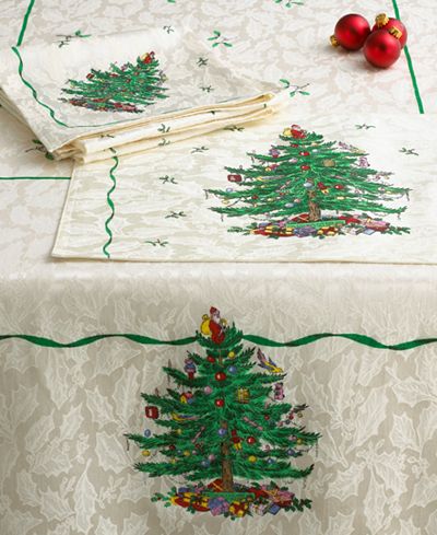 Spode Christmas Tree Table Linens Collection