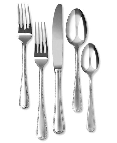 Gorham Ribbon Edge Frost Stainless Flatware Collection