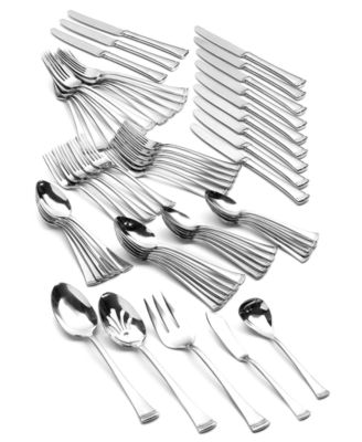 Portola 65 Pc Flatware Set, Service for 12 