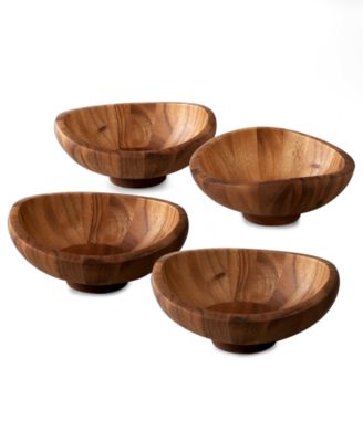 Nambe Butterfly Set of 4 Salad Bowls