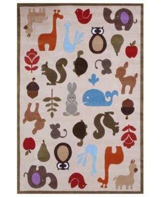 Area Rug, Lil Mo Whimsy LMJ-2 Ivory 2' x 3'