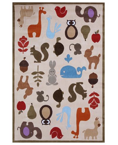 Momeni Rugs, Lil Mo Whimsy LMJ-2 Ivory