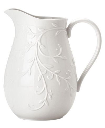 Lenox Dinnerware, Opal Innocence Carved Pitcher ...