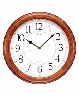 Seiko Wooden Wall Clock QXA129BLH