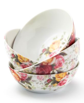 Royal Albert - Dinnerware, Set of 4 Country Rose Chintz Bowls