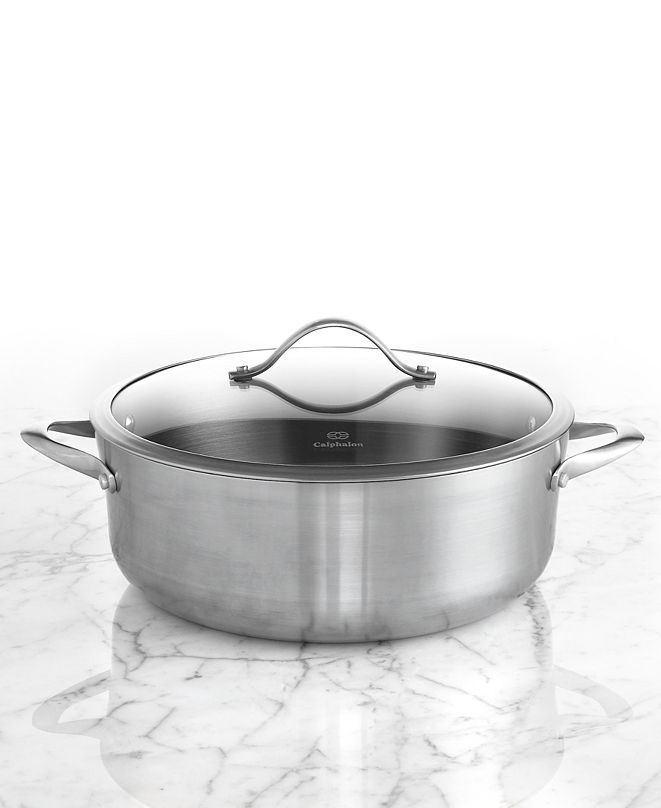 Calphalon Contemporary Stainless Steel 8 Qt. Covered Dutch Oven