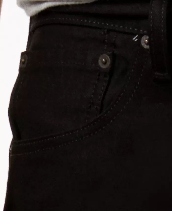 Men's 501 Straight-Fit Button Fly Stretch Jeans - thumbnail 2