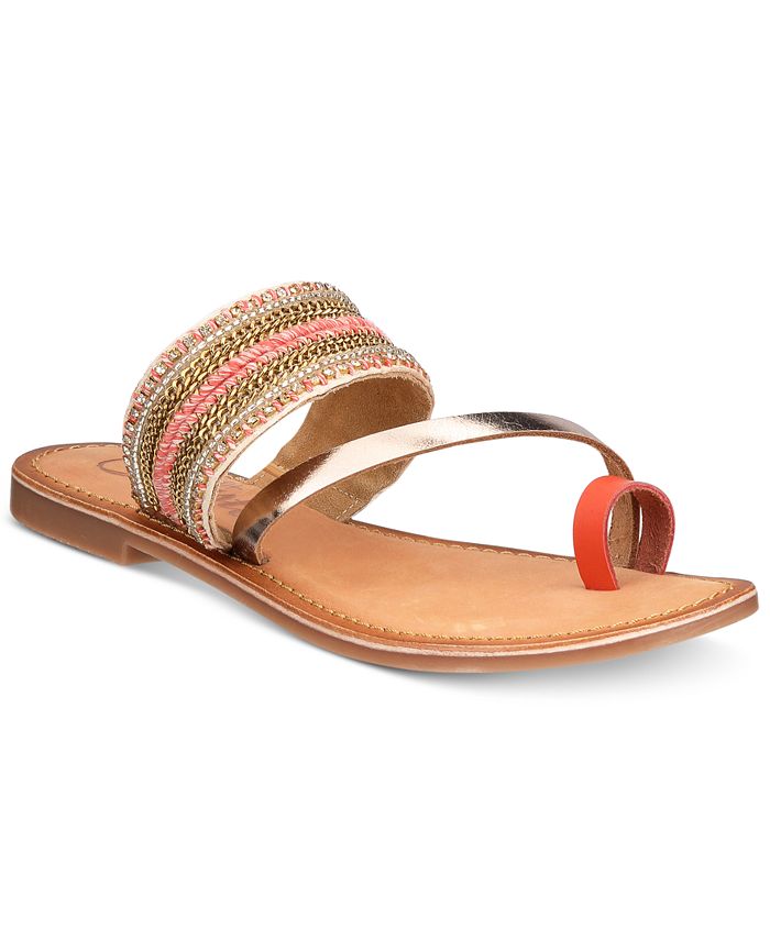 Calisto - Leather toe ring sandal