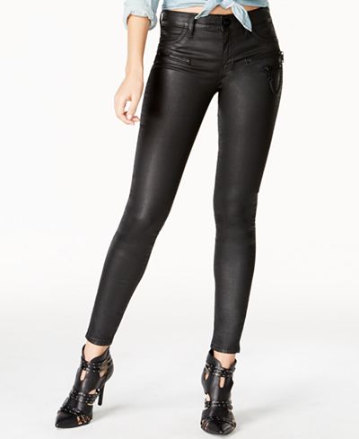 DL 1961 Florence Coated Iron Wash Skinny Jeans