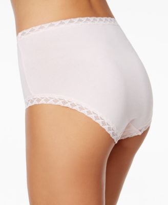 Women's Bliss Lace-Trim High Rise Cotton Brief 755058