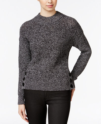 Armani Exchange Marled High-Neck Sweater