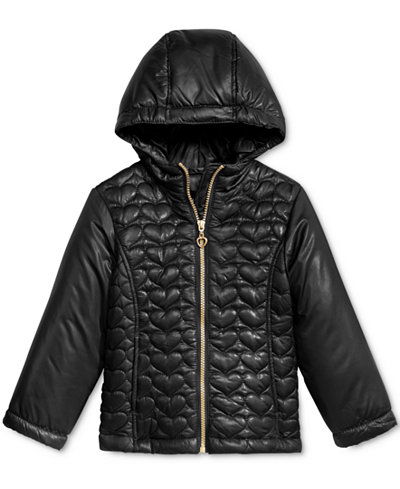 S. Rothschild Hooded Quilted Heart Jacket, Toddler Girls (2T-4T) & Little Girls (2-6X)