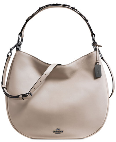 COACH Willow Floral Nomad Hobo in Glovetanned Leather