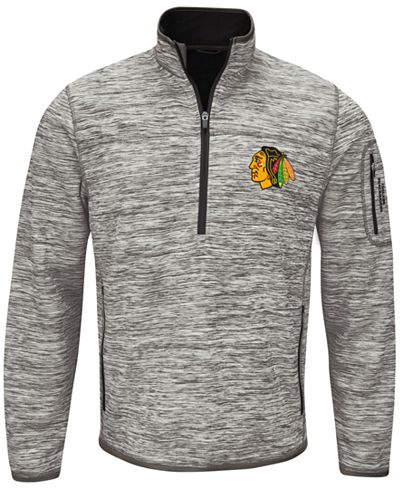G-III Sports Men's Chicago Blackhawks Fast Pace 1/4 Zip Pullover