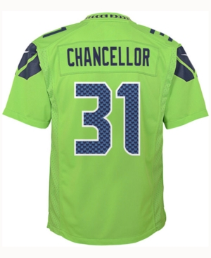 Nike Kids' Kam Chancellor Seattle Seahawks Color Rush Jersey, Big Boys (8-20) In Green