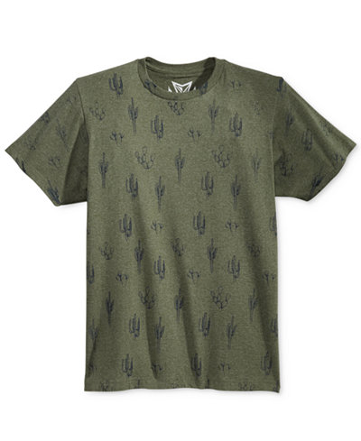 Univibe Men's Dusty Trails Catus Graphic-Print T-Shirt