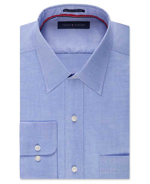 Tommy Hilfiger Men's Big & Tall ClassicFit NonIron Solid Dress Shirt Dress Shirts Men Macy's